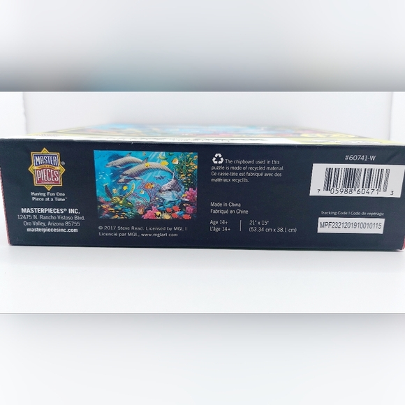 Sea Serenity Glow In The Dark Hidden Images 500 Piece Jigsaw Puzzle Dolphins - Picture 6 of 6